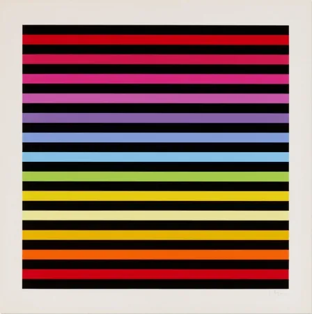 Zeefdruk Agam - Solfège, Transformation, Fusion