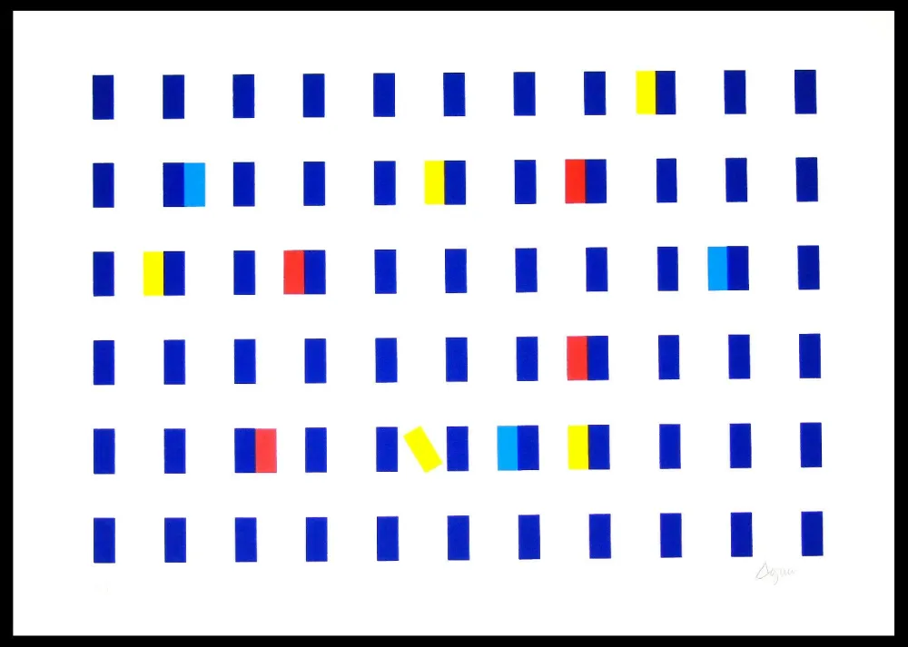 Zeefdruk Agam - Untitled