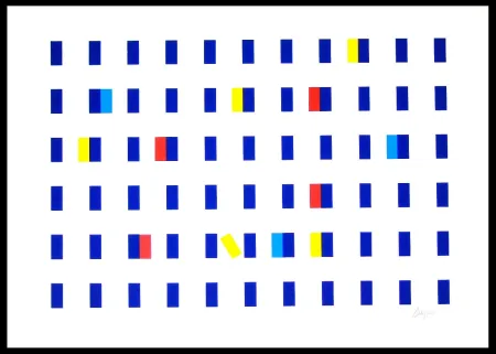 Zeefdruk Agam - Untitled