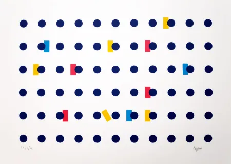 Zeefdruk Agam - Untitled I