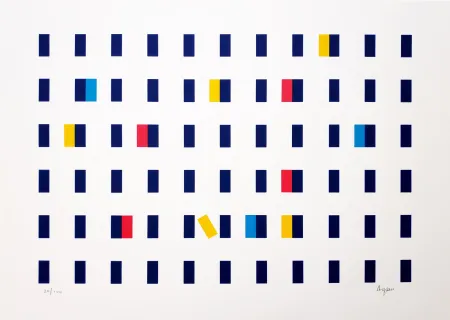 Zeefdruk Agam - Untitled II