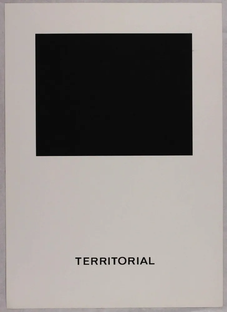 Zeefdruk Agnetti - Territorial from 'Spazio perduto e spazio costruito' portfolio, Plate B