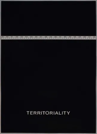 Zeefdruk Agnetti - Territoriality from 'Spazio perduto e spazio costruito' portfolio, Plate H