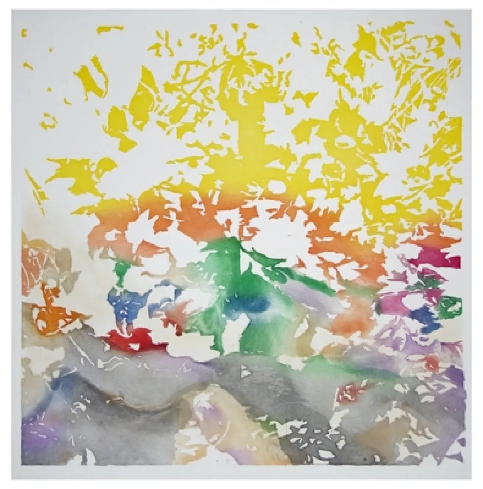 Aquatint Agosti - Jardin blanc