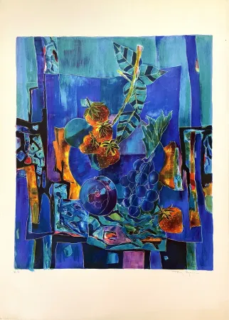 Lithografie Agostini  - Nature Morte aux Fruits