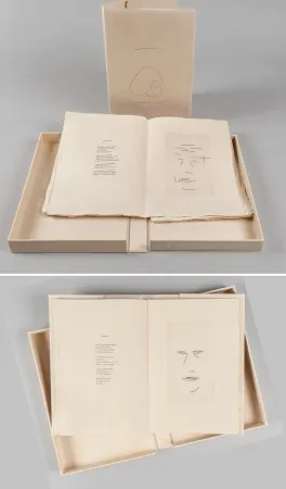 Geïllustreerd Boek Aguayo  - Pierre Lecuire : SONNETS FUNÈBRES. 12 gravures de Femin Aguayo (1975)