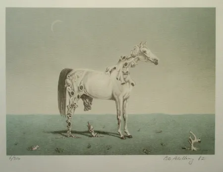 Lithografie Ahlberg - The Nightmare of the Horse