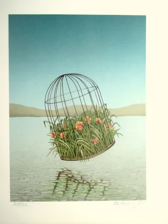 Lithografie Ahlberg - Weightles growth