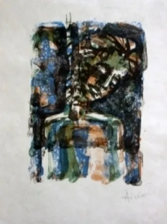 Lithografie Aizpiri - Christ