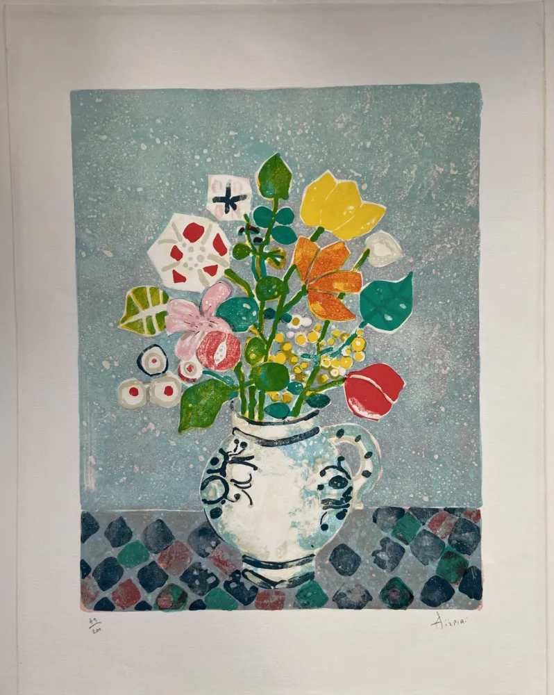 Lithografie Aizpiri - FLEURS DES CHAMPS