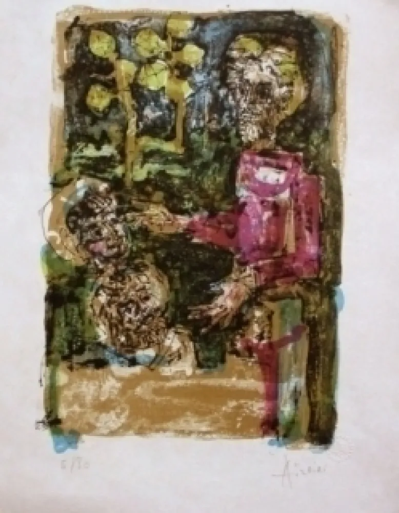 Lithografie Aizpiri - LE PERE