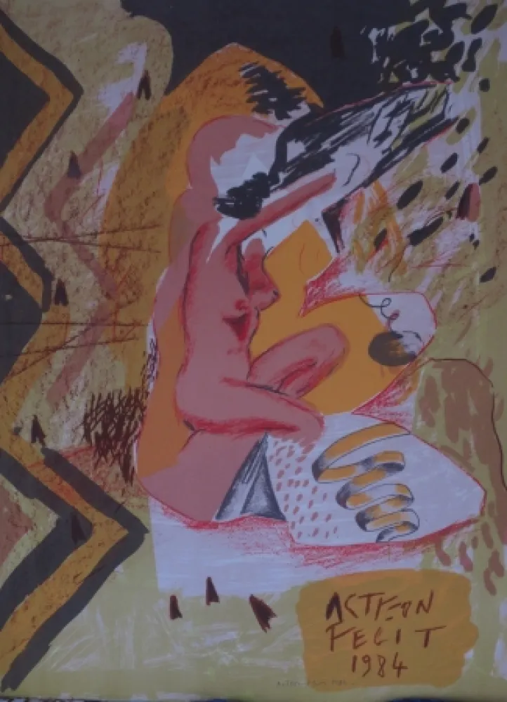 Lithografie Alberola - Acteon fecit