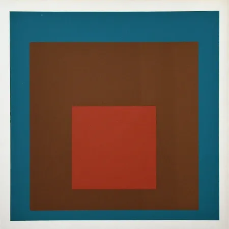 Zeefdruk Albers - At Night, 1958