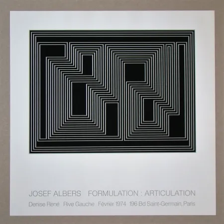 Zeefdruk Albers - Formulation : Articulation