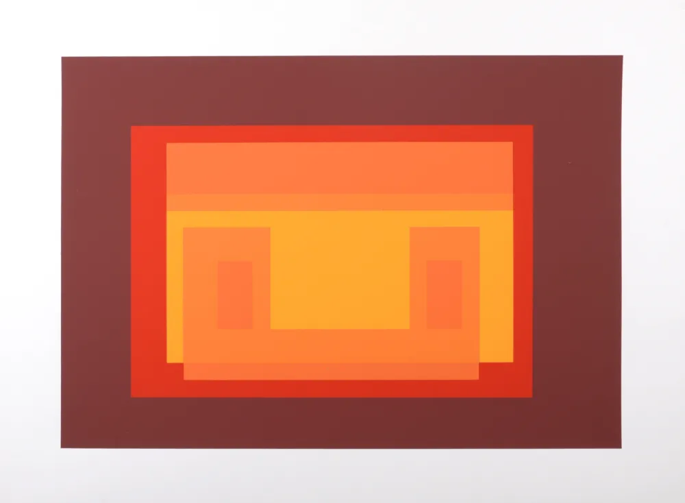 Zeefdruk Albers - Formulation Articulation #F, 1972