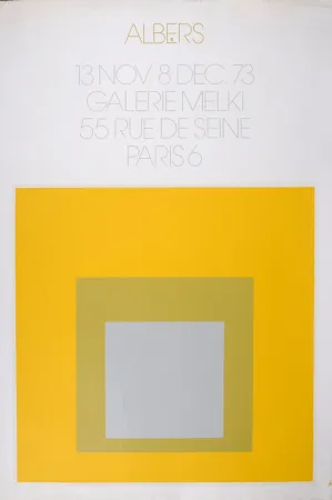 Lithografie Albers - Galerie Melki, 1973