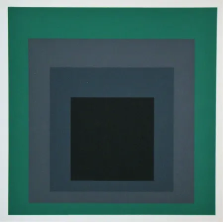 Zeefdruk Albers - Grisaille and Patina, 1965