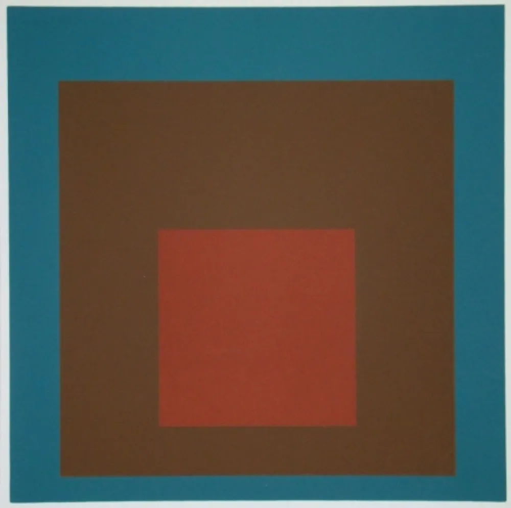 Zeefdruk Albers - Homage to the Square at night, 1958