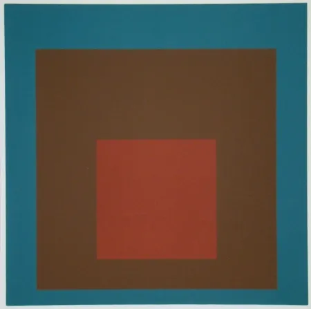 Zeefdruk Albers - Homage to the Square at night, 1958