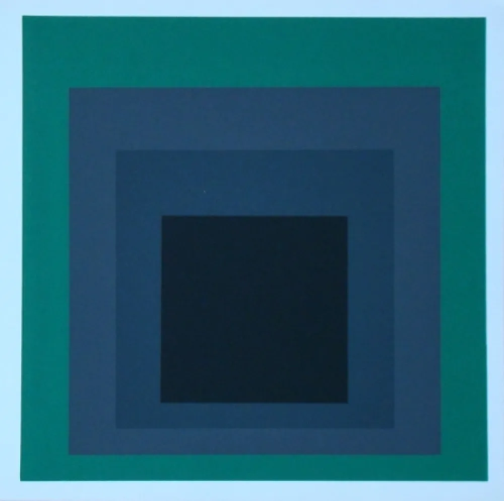 Zeefdruk Albers - Homage to the Square - Grisaille and Patina, 1965