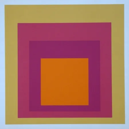 Zeefdruk Albers - Homage to the Square - La Tehuana, 1951-1956