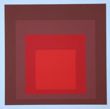 Zeefdruk Albers - Homage to the Square - R-I d-5, 1969
