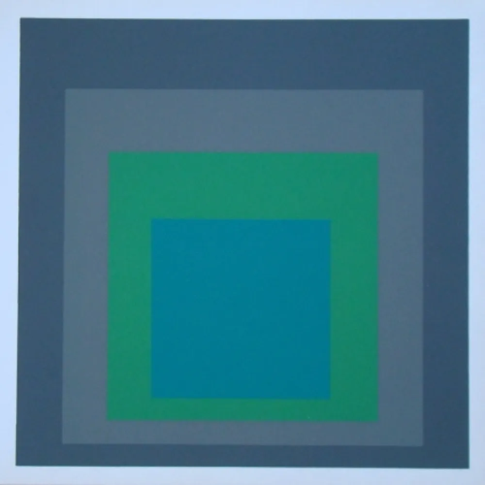 Zeefdruk Albers - Homage to the Square - Renewed Hope, 1962