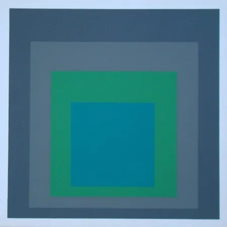 Zeefdruk Albers - Homage to the Square - Renewed Hope, 1962