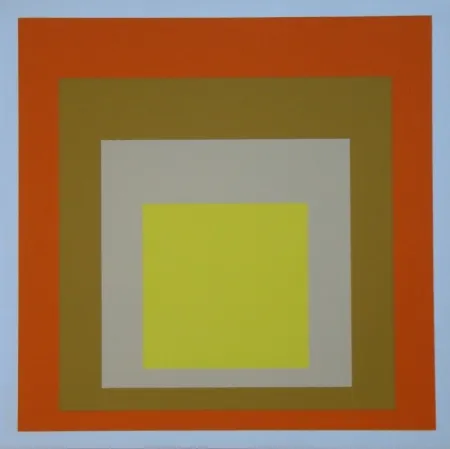 Zeefdruk Albers - Homage to the Square - Yes Sir, 1955
