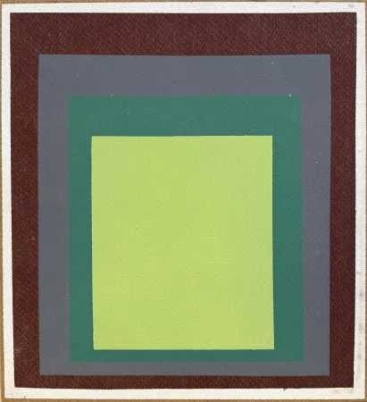 Zeefdruk Albers - I-S k, sérigraphie en couleurs sur Masonite, 1969
