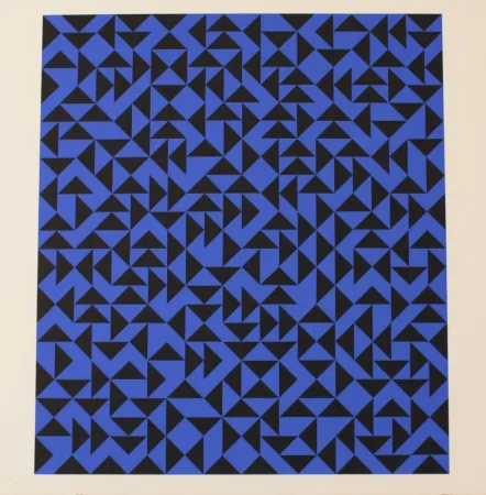 Lithografie Albers - INTAGLIO WITH TRIANGLES - EXACTA FROM CONSTRUCTIVISM TO SYSTEMATIC ART 1918-1985