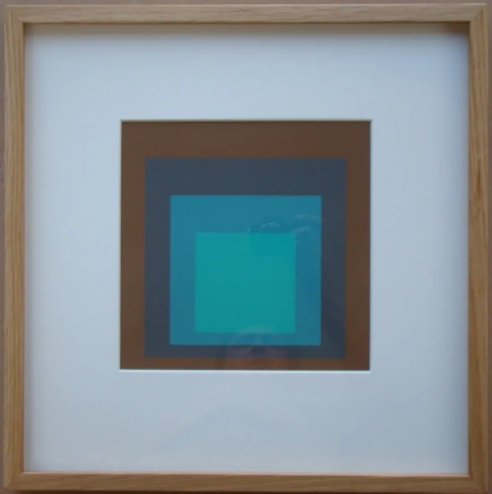 Zeefdruk Albers - Late Forest - Homage to the Square