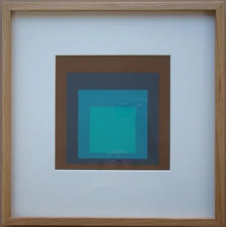 Zeefdruk Albers - Late Forest - Homage to the Square