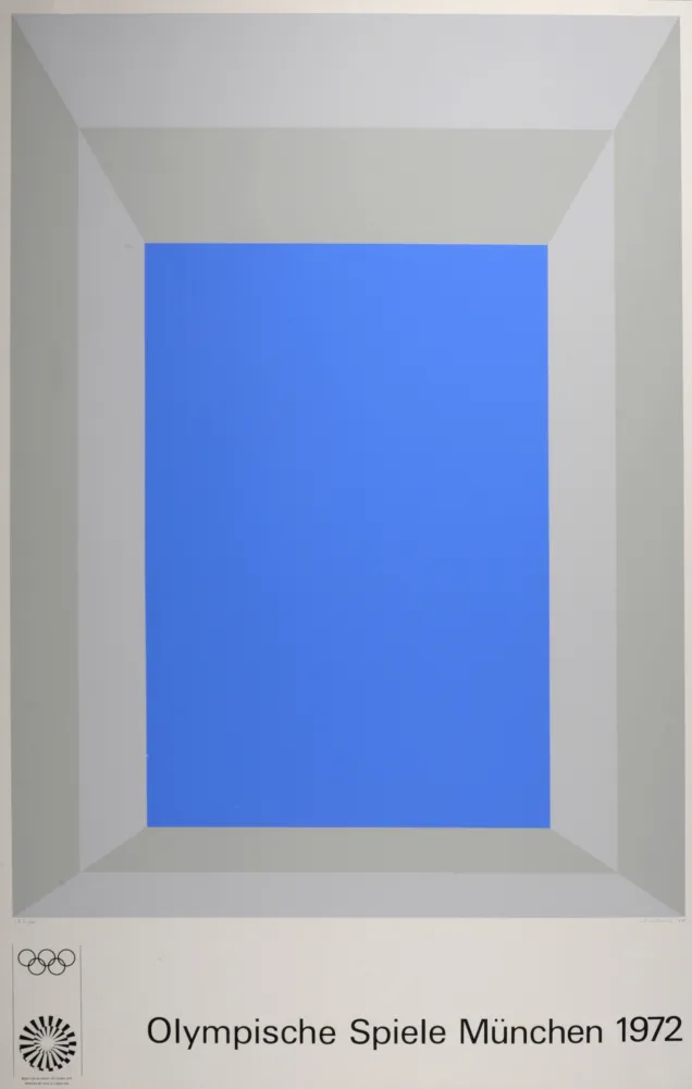 Zeefdruk Albers - Olympische Spiele München 1972, 1970 - Hand-signed