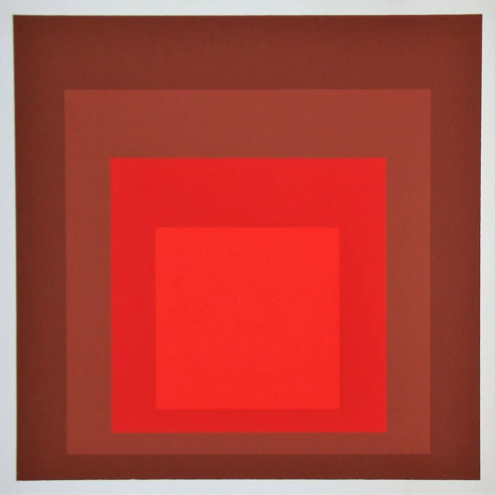 Zeefdruk Albers - R-I d-5, 1969