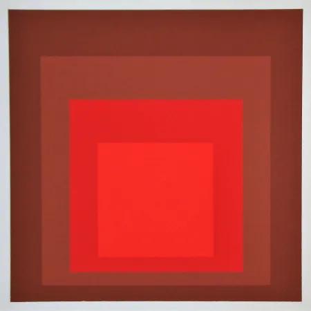 Zeefdruk Albers - R-I d-5, 1969