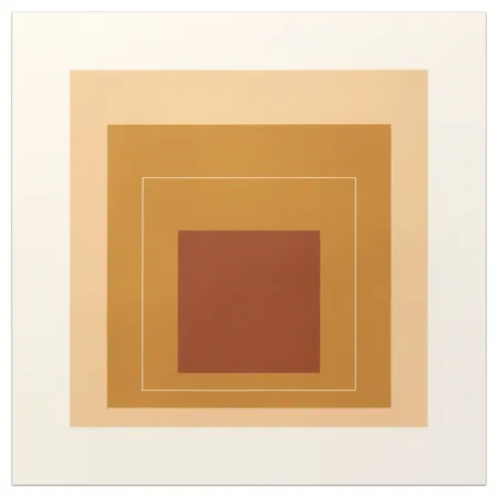 Lithografie Albers - White Lines Square XVI