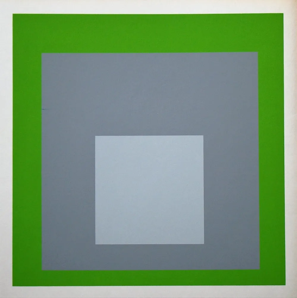Zeefdruk Albers - White Marker, 1964
