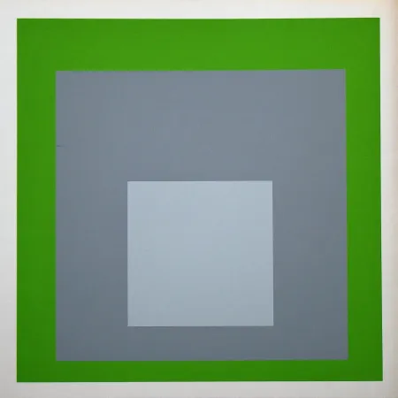 Zeefdruk Albers - White Marker, 1964