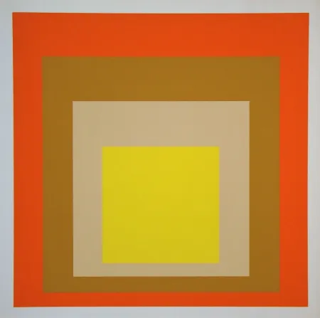 Zeefdruk Albers - Yes Sir, 1955
