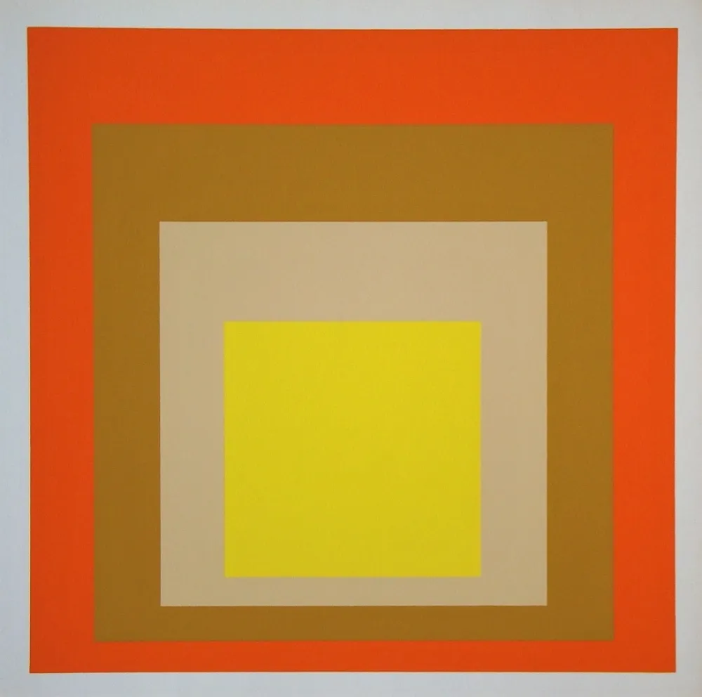 Zeefdruk Albers - Yes Sir, 1955