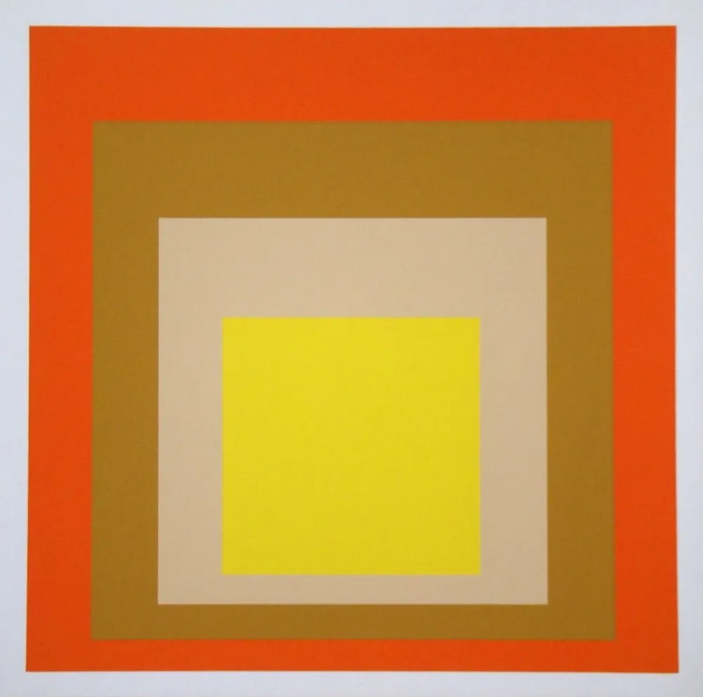 Zeefdruk Albers - Yes Sir, 1955