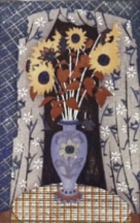 Houtsnede Aldrin - The Bouquet (a.k.a. The Yellow Drapes)