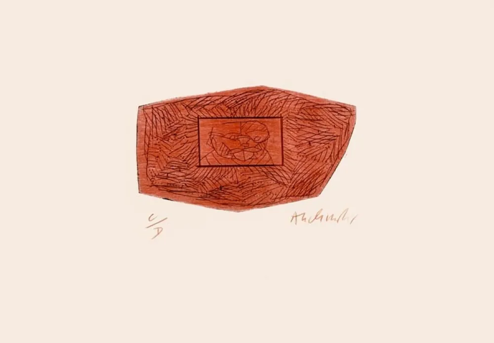 Gravure Alechinsky - 3 petites plaques 