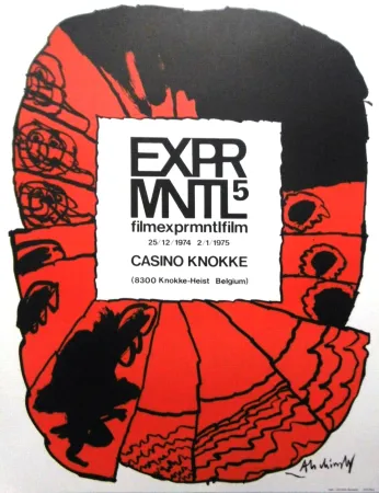 Lithografie Alechinsky - '' 5e Festival du Film Expérimental de Knokke ''