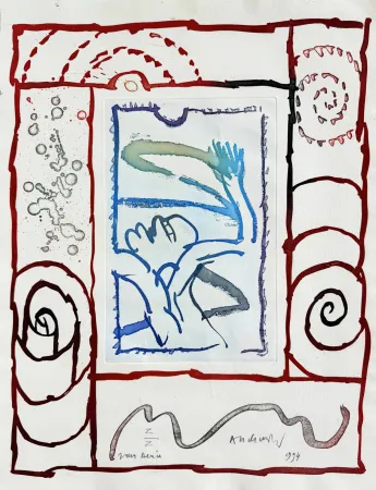 Ets En Aquatint Alechinsky - A bras le corps