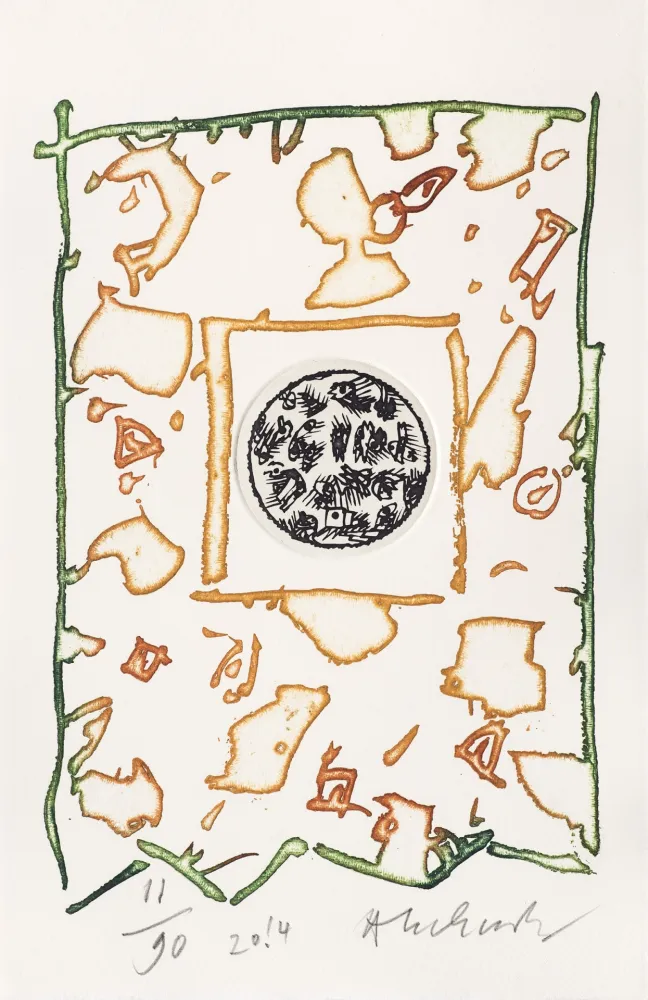 Lithografie Alechinsky - A l'heure qu'il est