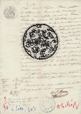 Gravure Alechinsky - A Sète