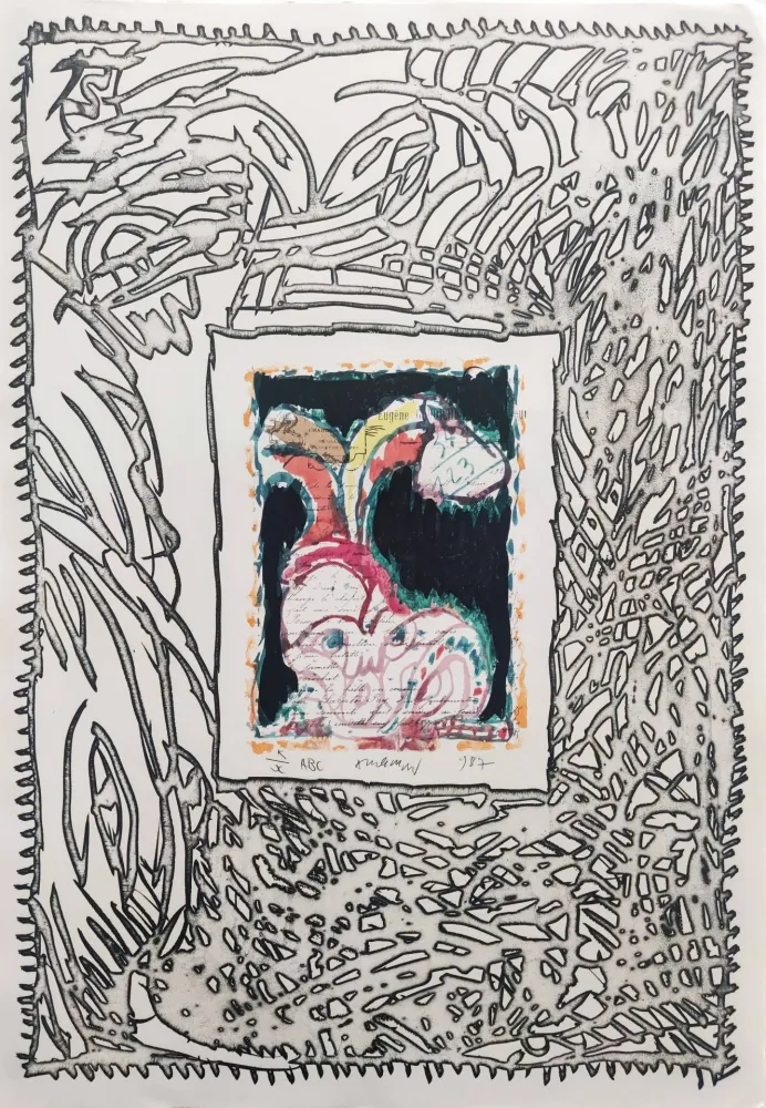 Lithografie Alechinsky - ABC de correspondance 02