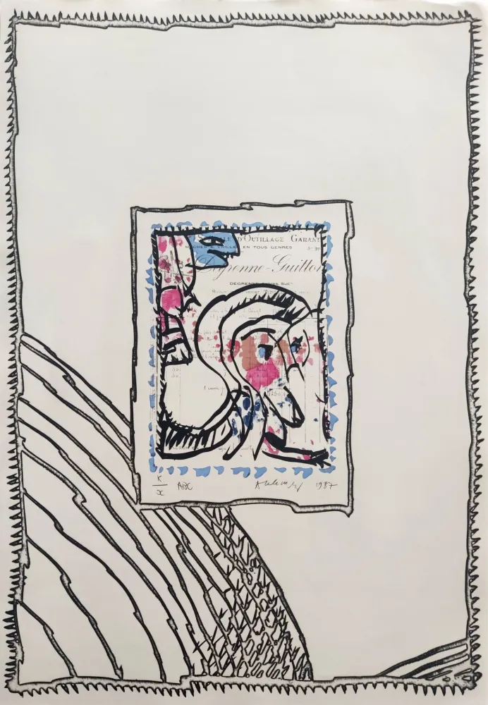 Lithografie Alechinsky - ABC de correspondance 03